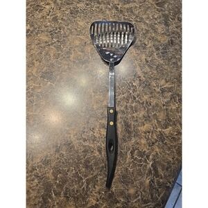 Vintage Stanley‎ Stainless SLOTTED STRAINER Whisk Kitchen Tool 14.25"